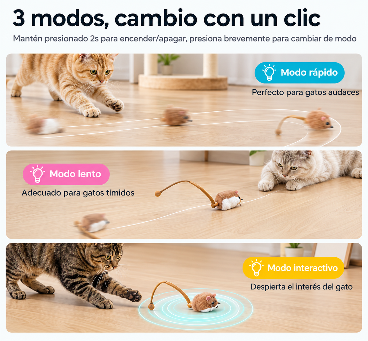 HuntMouse™ Juguete Interactivo para Gatos